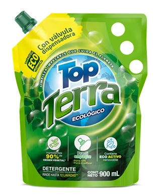 Detergente líquido TOP TERRA ecológico X 900 ml