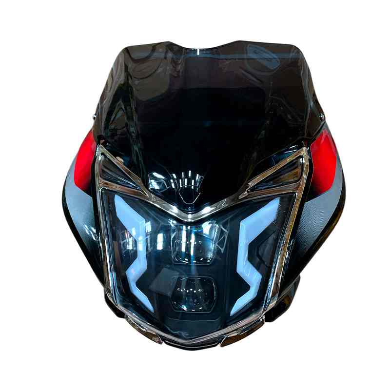 FAROLA CON CARENAJE C/VISOR DISCOVER 125 ST/150 ST NEGRO LED (K5)