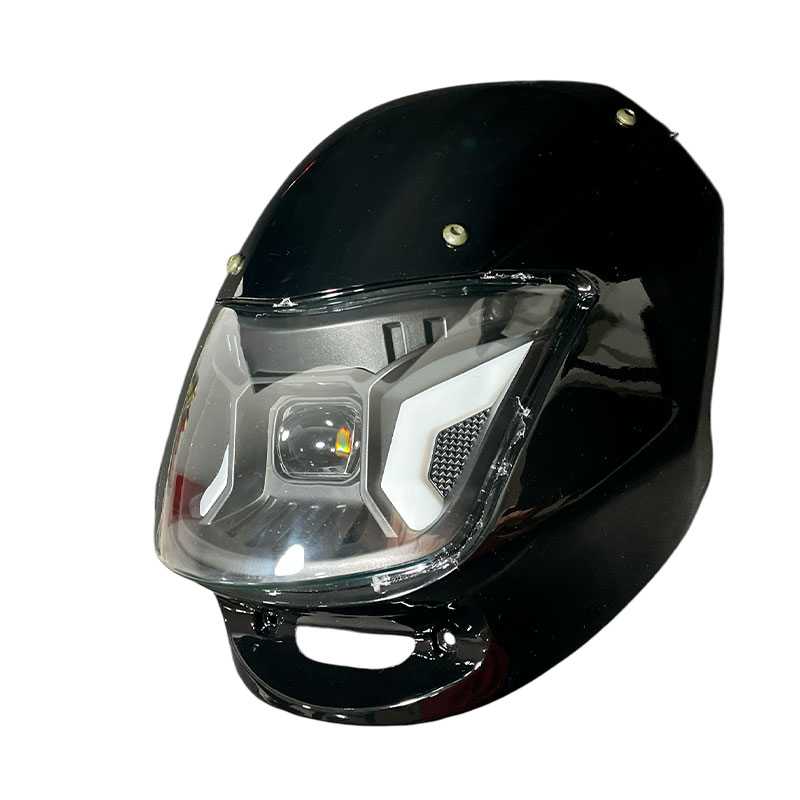FAROLA CON CARENAJE C/VISOR BOXER-100 CT NEGRO LED (K5.1)