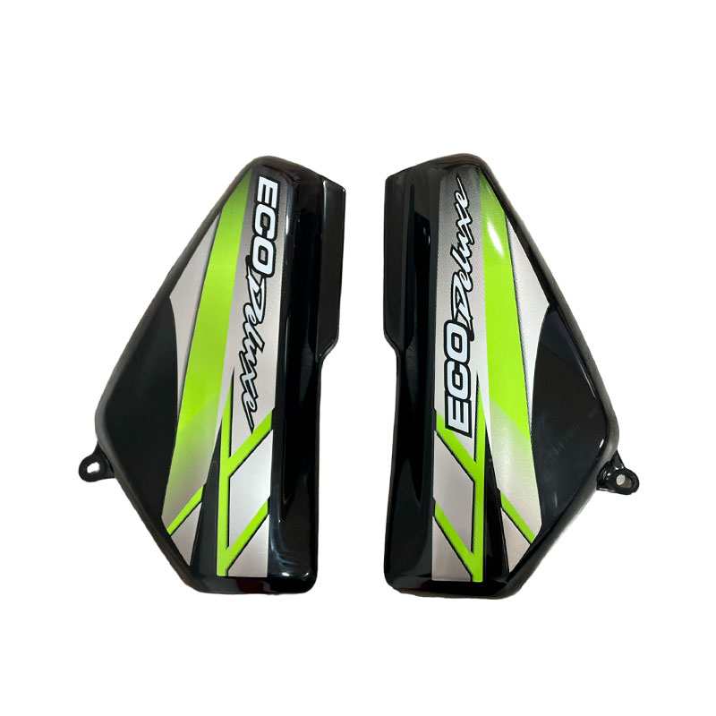 TAPA LATERAL ECO 100 DELUXE NEGRO/VERDE  (PAR) (W-L6.3)