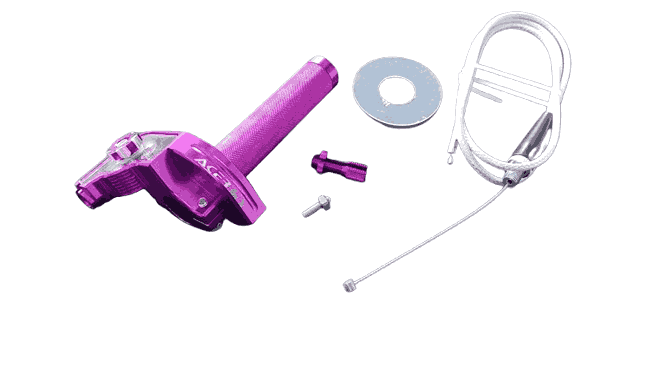 ACELERADOR DE CUARTA ACERBIS CON GUAYA MORADO ACERBIS (Y2-G9.2)