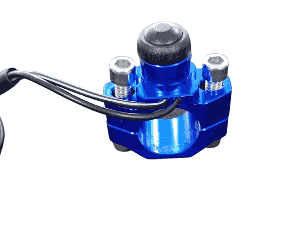 apagador en aluminio azul  (C4-Y2)