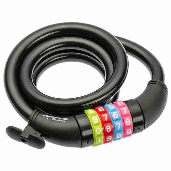 CANDADO DE CABLE ESPIRAL DE CLAVE 12X100 (i8.6)