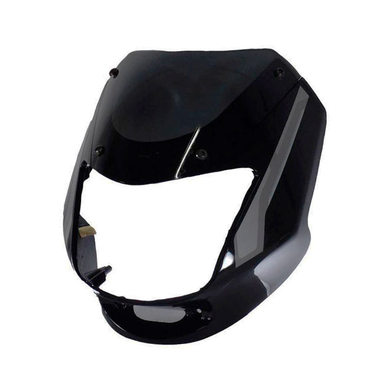 CARENAJE FAROLA C/VISOR BOXER 100 CT NEGRO STICKER GRIS (2017-2025)(J5.4)