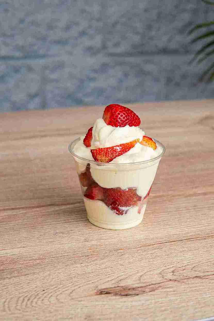 Fresas con crema personales