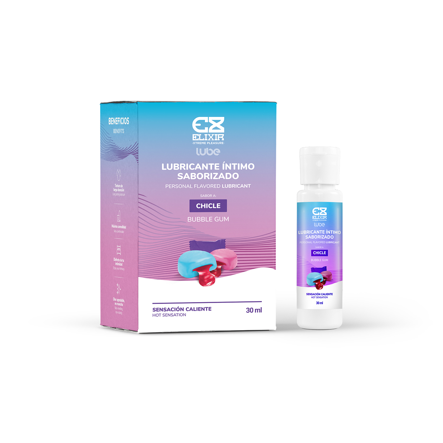 lubricante caliente chicle
