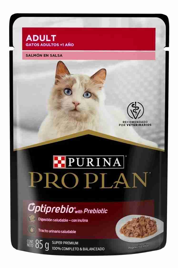 POUCH PURINA PROPLAN ADULTO OPTIPREBIO WITH PREBIÓTICOS GATO POLLO EN SALSA