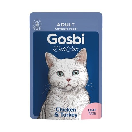 SOBRE GOSBI DELICAT ADULT CHICKEN & TURKEY LOAF 70GRS.