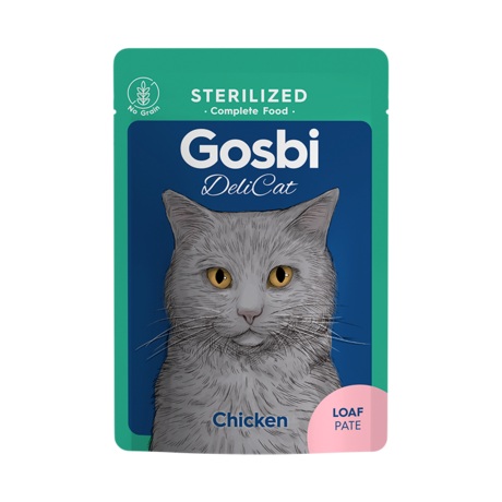 SOBRE GOSBI DELICAT STERILIZED CHICKEN LOAF 70GRS.