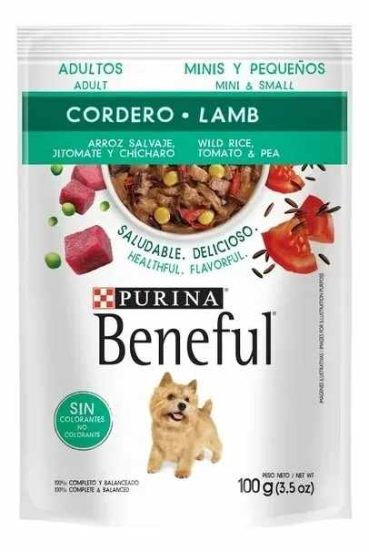 PURINA BENEFUL ALIMENTO HÚMEDO DE 100GR CORDERO