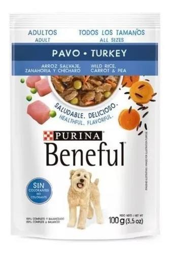 PURINA BENEFUL ALIMENTO HÚMEDO DE 100GR PAVO