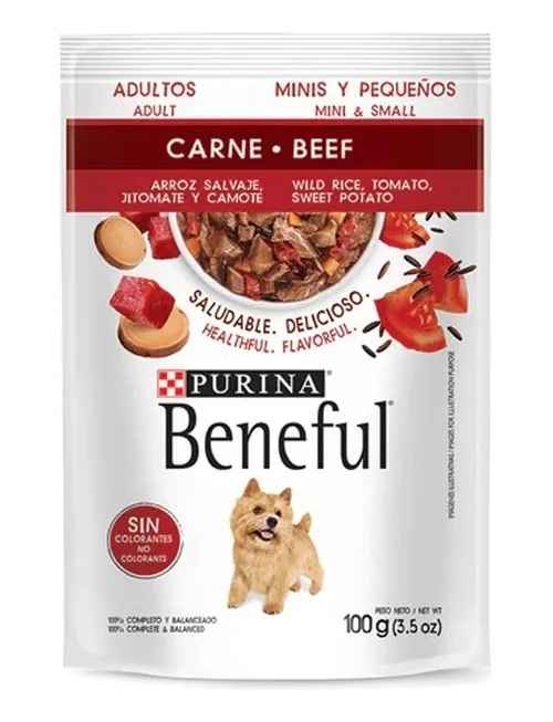 PURINA BENEFUL ALIMENTO HÚMEDO DE 100GR CARNE
