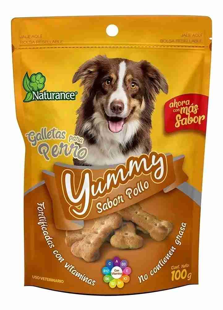 GALLETAS YUMMY SABOR POLLO 100GR FANCY PETS