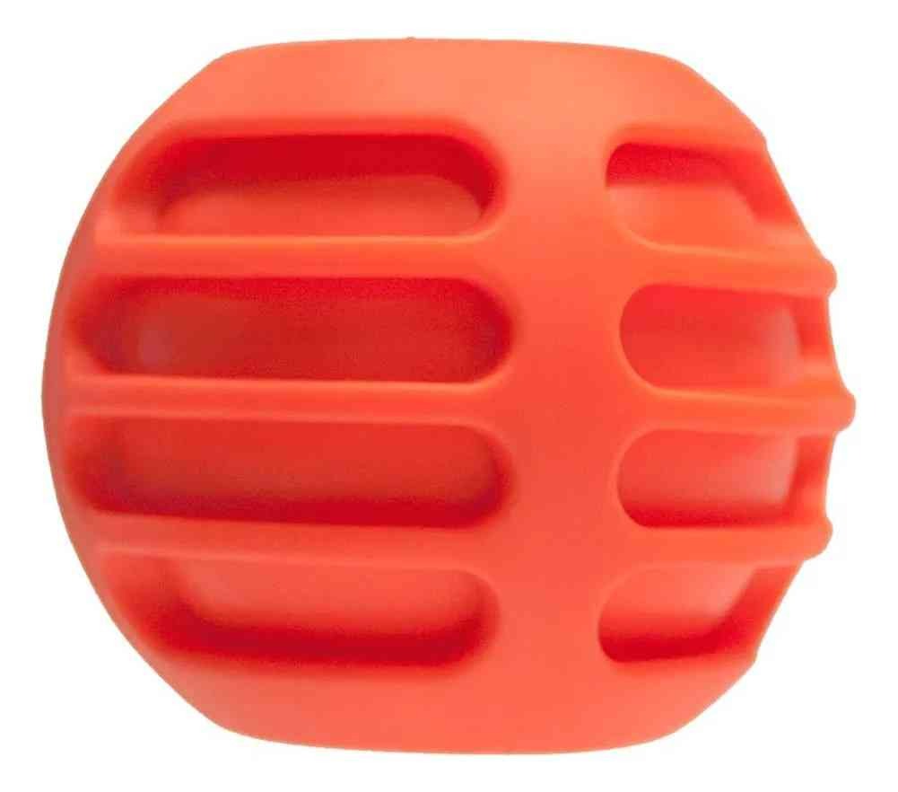 PELOTA DE CAUCHO ACANALADA FANCY PETS COLORES NARANJA, ROSA Y VERDE