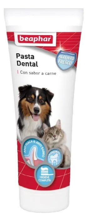 PASTA DENTAL BEAPHAR PERRO/GATO SABOR CARNE 100GRS.