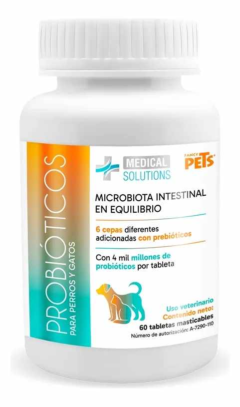 PROBIÓTICOS MASTICABLES PERRO/GATO MS FP 60TABS