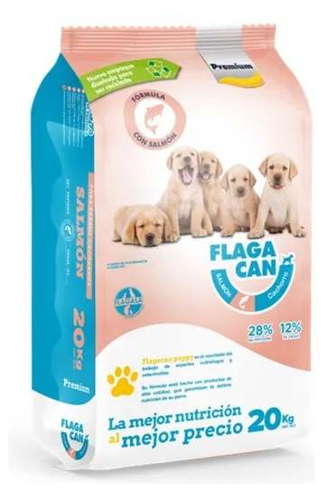 CROQUETAS FLAGACAN  SALMÓN PERROS CAHORROS 1KGRS