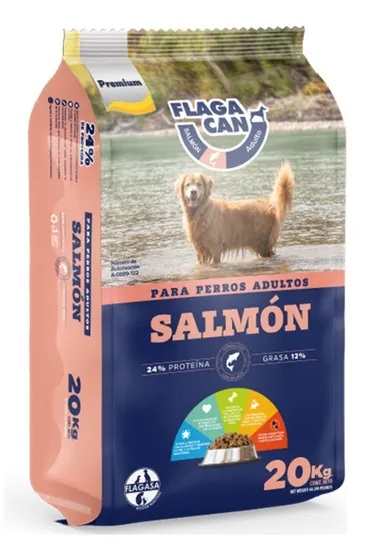 CROQUETAS FLAGACAN  SALMÓN PERROS ADULTOS 1KGRS