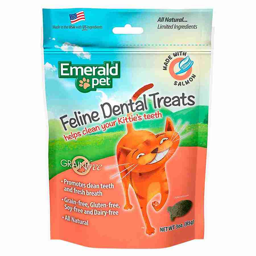 FELINE DENTAL TREATS PREMIS GATO SABOR SALMÓN 85GR.