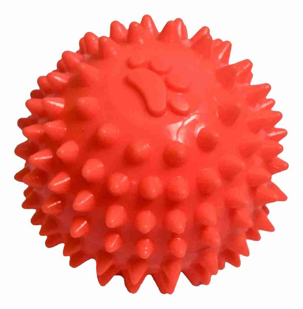 PELOTA DE CAUCHO DE PICOS NARANJA FANCY PETS