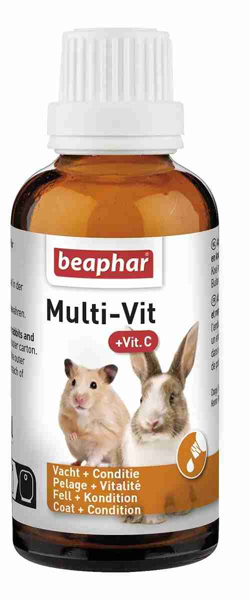 MULTI-VIT  BEAPHAR MULTIVITAMINICO PARA CONEJOS Y ROEDORES 20ML