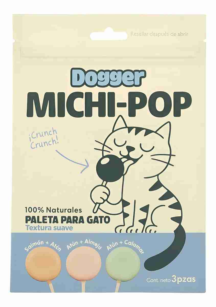 BOLSA MICHI POP (GATO) CON 10 PIEZAS