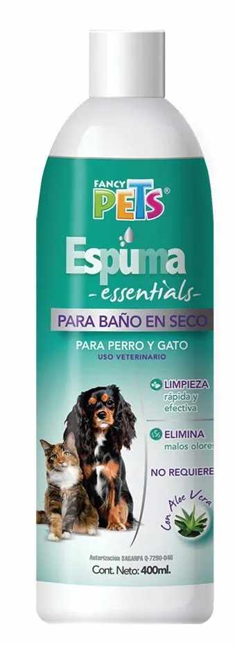 ESPUMA BAÑO EN SECO PERRO/GATO FANCY PETS ESSENTIALS 300GRS