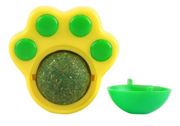 HUELLITA CON BOLA DE CATNIP PARA GATOS FANCY PETS