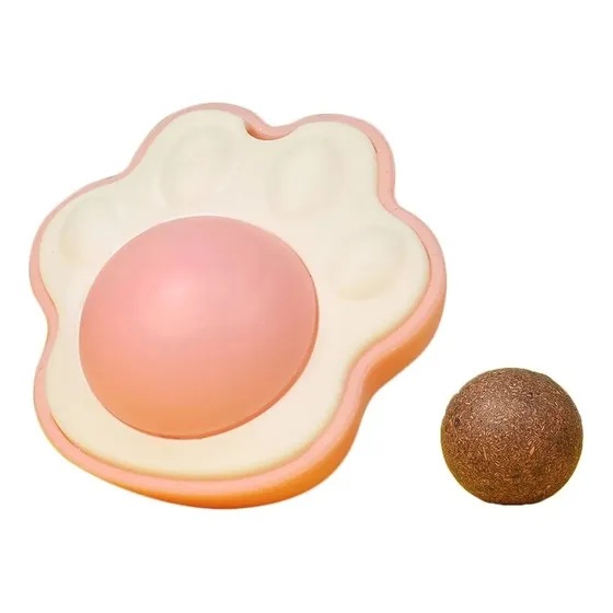 HUELLITA CON BOLA DE CATNIP PARA GATOS COOL BAO BAO