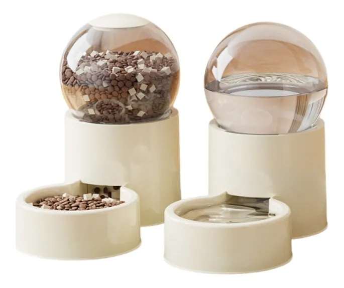 JUEGO DE BEBEDERO Y COMEDERO GRAVITACIONAL ESFERA