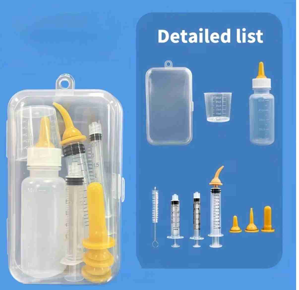 ESTUCHE DE MAMILA Y JERINGAS DOSIFICADORAS