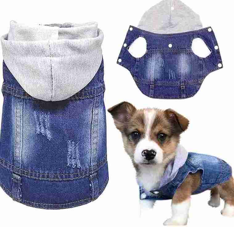 CHALECO DE MEZCLILLA CON GORRO