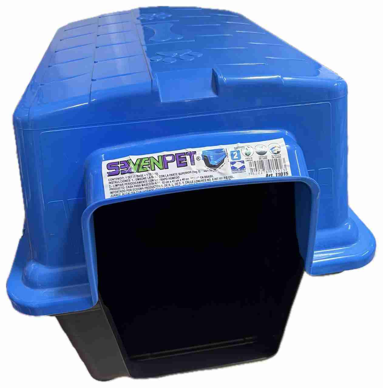 CASA MASCOTAS AZUL CHICA SEVEN PET