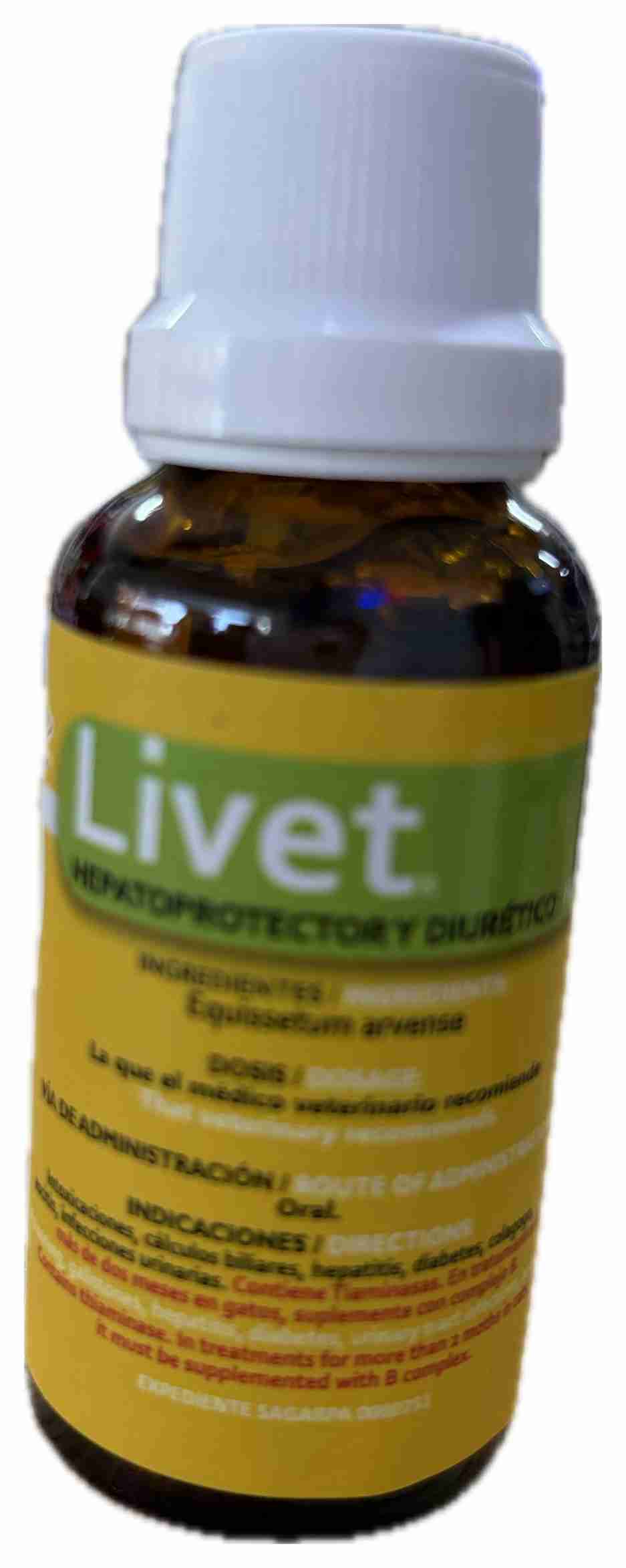 LIVET HEPATOPROTECTOR Y DIURÉTICO GREENVET (30ML)