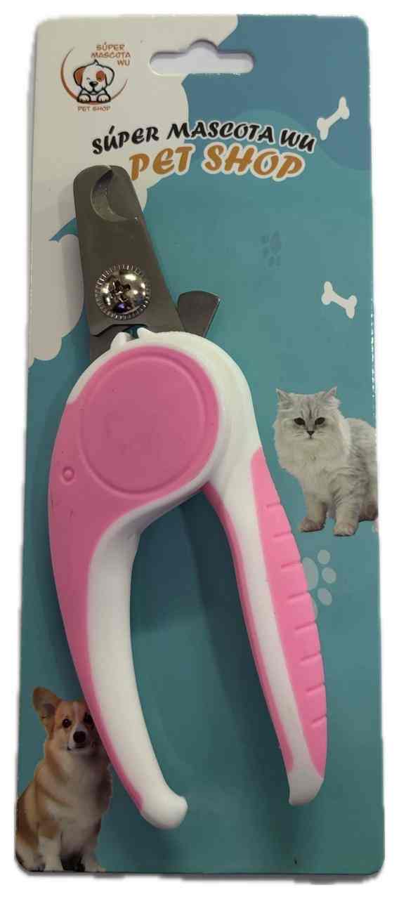 CORTA UÑAS GRANDE SUPER MASCOTA WU ROSA