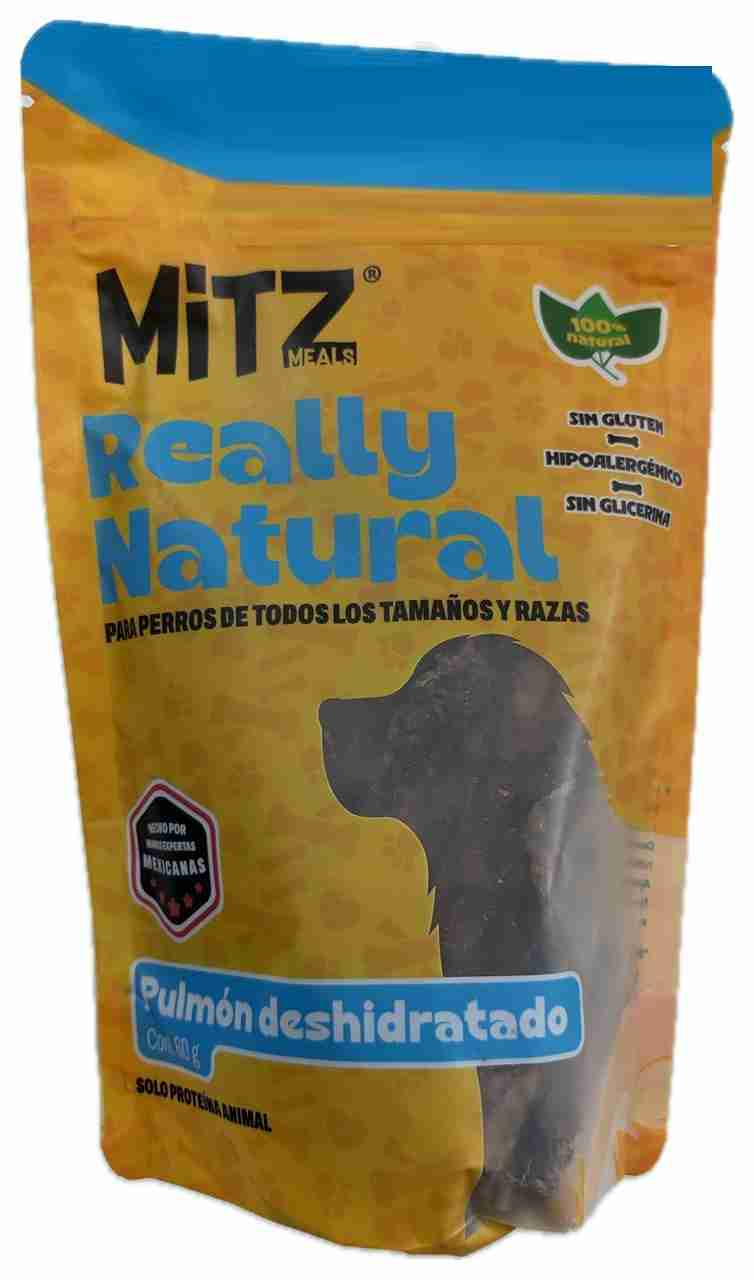 MITZ MEALS REALLY NATURAL PULMÓN DESHIDRATADO PARA PERRO 60GRS