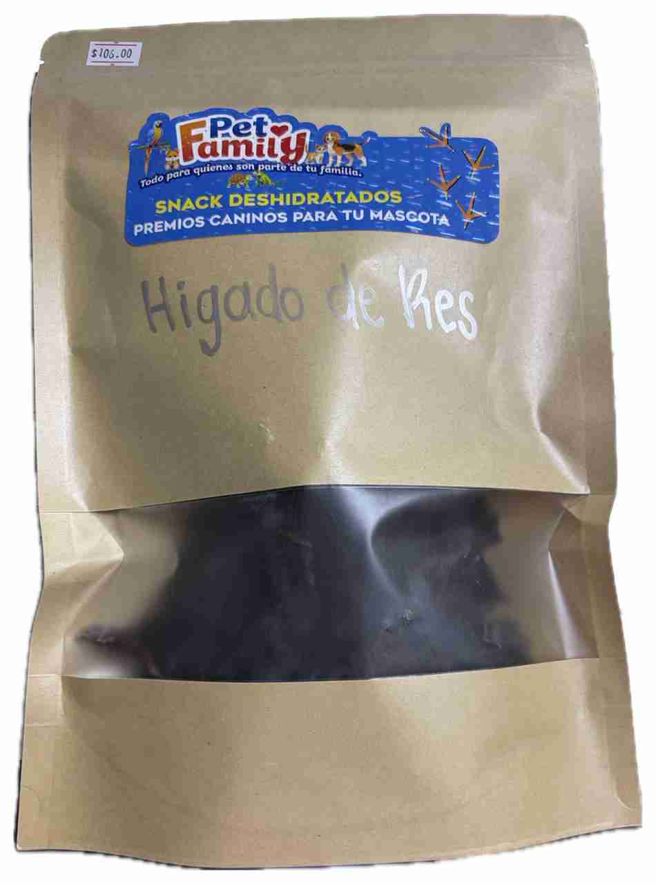 HÍGADO DE RES DESHIDRATADO BOLSA (200GRS.)