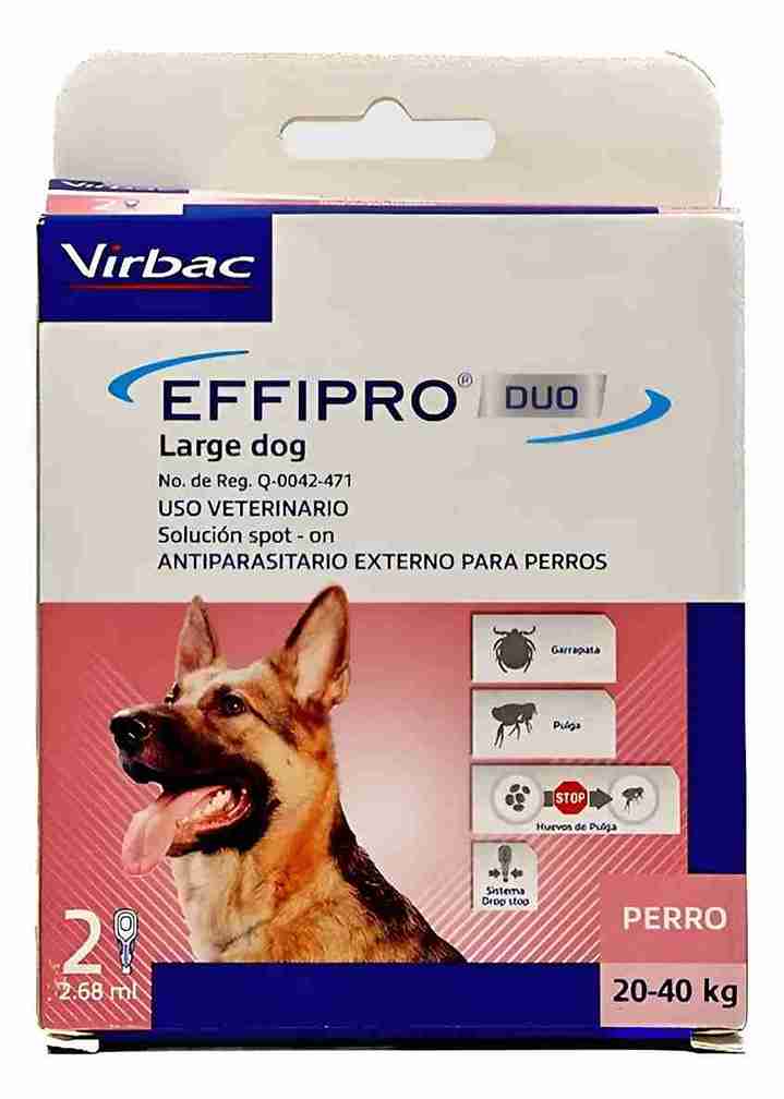 VIRBAC EFFIPRO DUO ANTIPARASITARIO 20 A 40KG