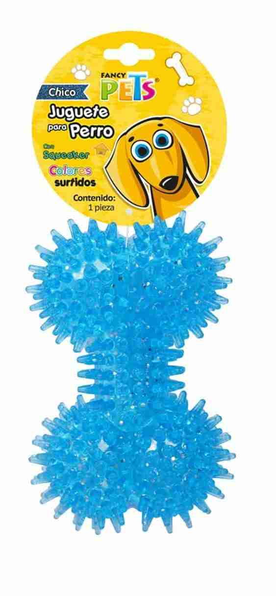 FANCY PETS JUGUETE GLITTER HUESO SQUEAKER CH COLORES SURTIDOS