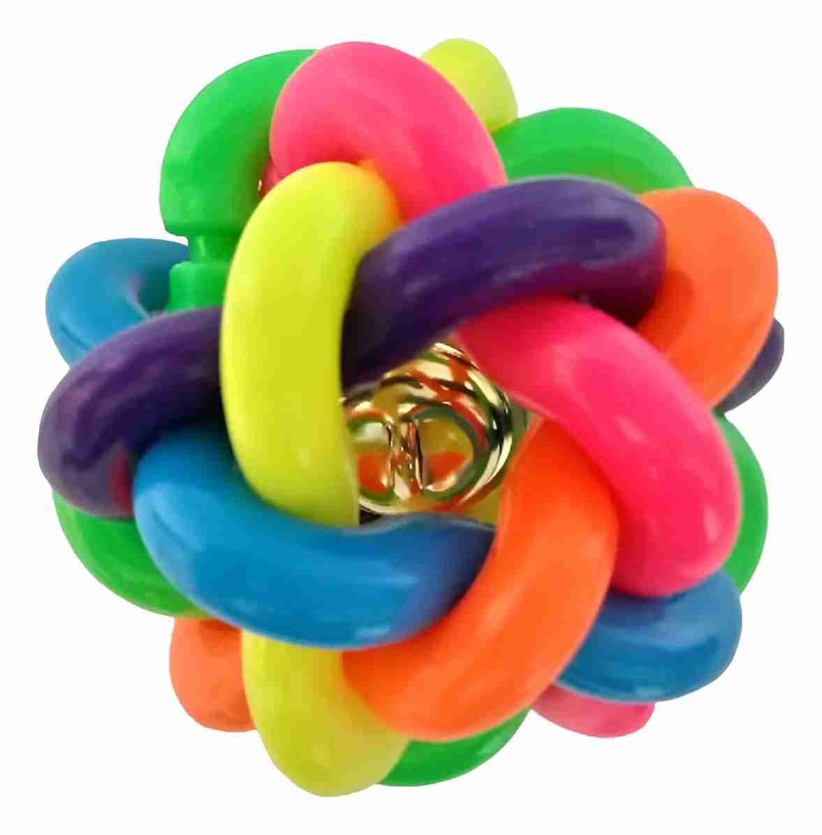 JUGUETE PELOTA NUDO ARCOÍRIS MINI PET SUPPLIES