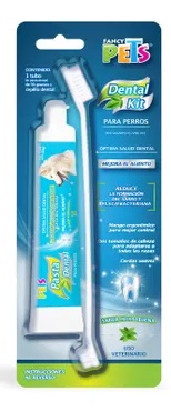 KIT DENTAL PARA PERRO FANCY PETS (AZUL) + CEPILLO