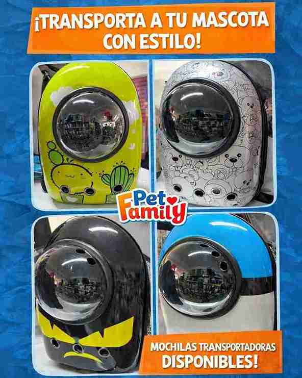 MOCHILAS BURBUJA PARA MASCOTAS