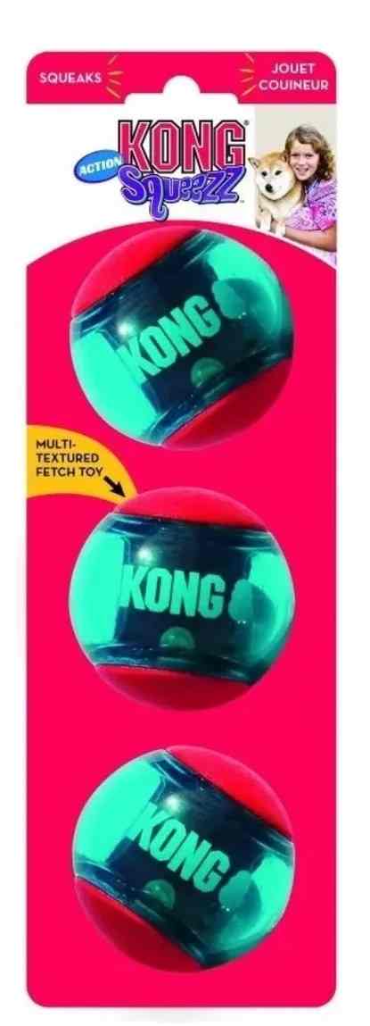 KONG SQUEEZZ PAQUETE DE 3 PELOTAS