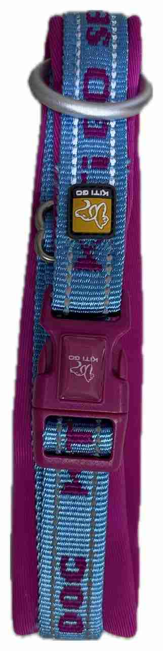 COLLAR AJUSTABLE REFLEJANTE ROSA DESCARADO (CUELLO 28-40CM) SMALL