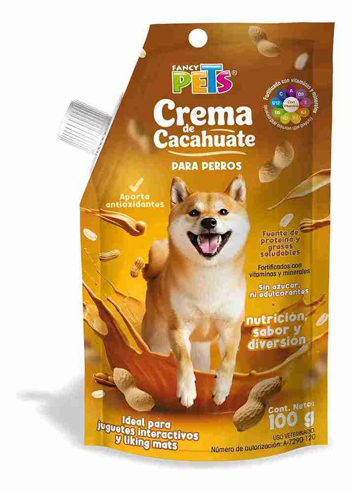 CREMA DE CACAHUATE FANCY PETS 100GRS.