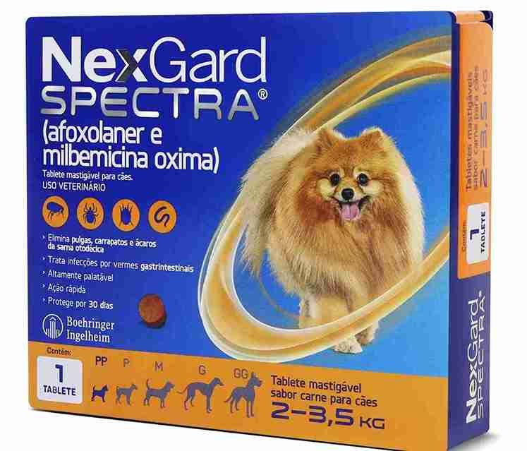 NEXGARD SPECTRA DESPARACITANTE DE 2 A 3.5 KGRS