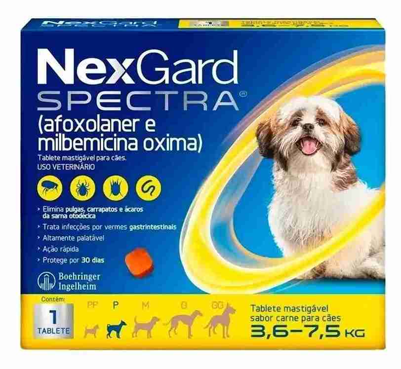 NEXGARD SPECTRA DESPARACITANTE DE 3.6 A 7.5 KGRS