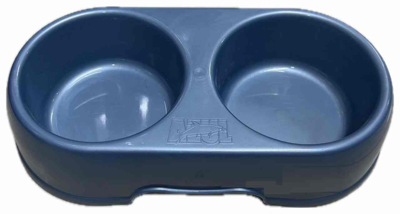 PLATO DOBLE GRANDE AZUL NO. 6