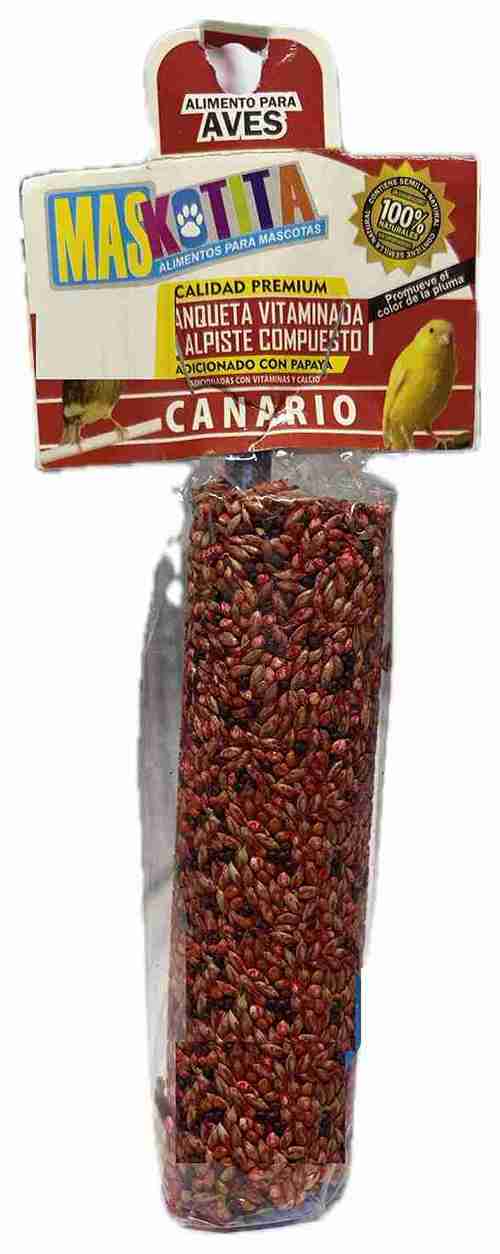 MASKOTITA PALANQUETA VITAMINADA CANARIO