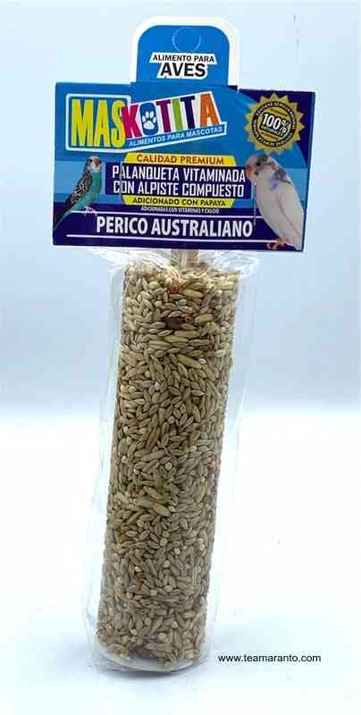MASKOTITA PALANQUETA VITAMINADA PERICO AUSTRALIANO